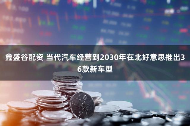 鑫盛谷配资 当代汽车经营到2030年在北好意思推出36款新车型