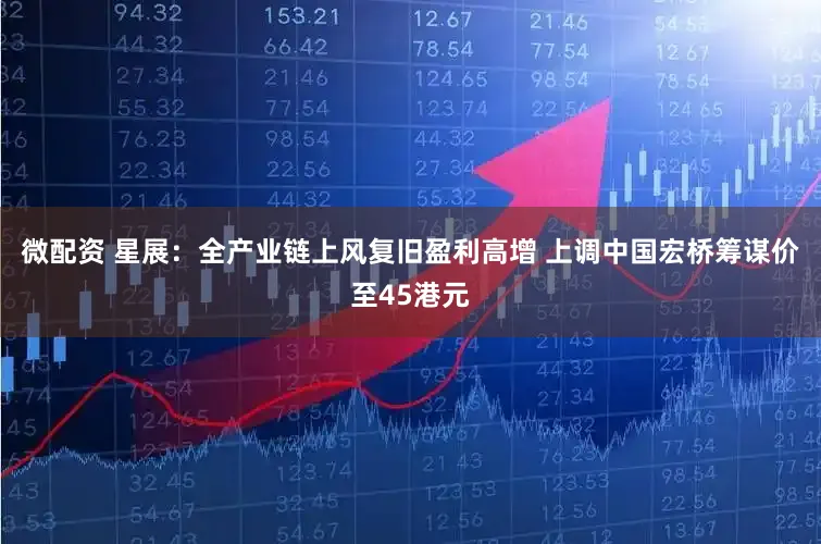 微配资 星展：全产业链上风复旧盈利高增 上调中国宏桥筹谋价至45港元