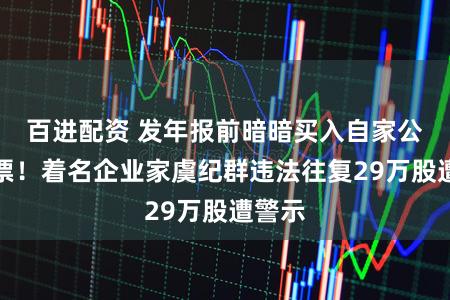 百进配资 发年报前暗暗买入自家公司股票！着名企业家虞纪群违法往复29万股遭警示